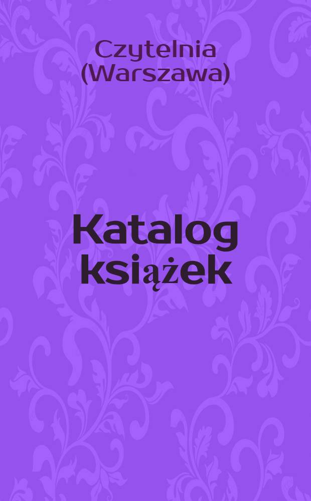 Katalog książek