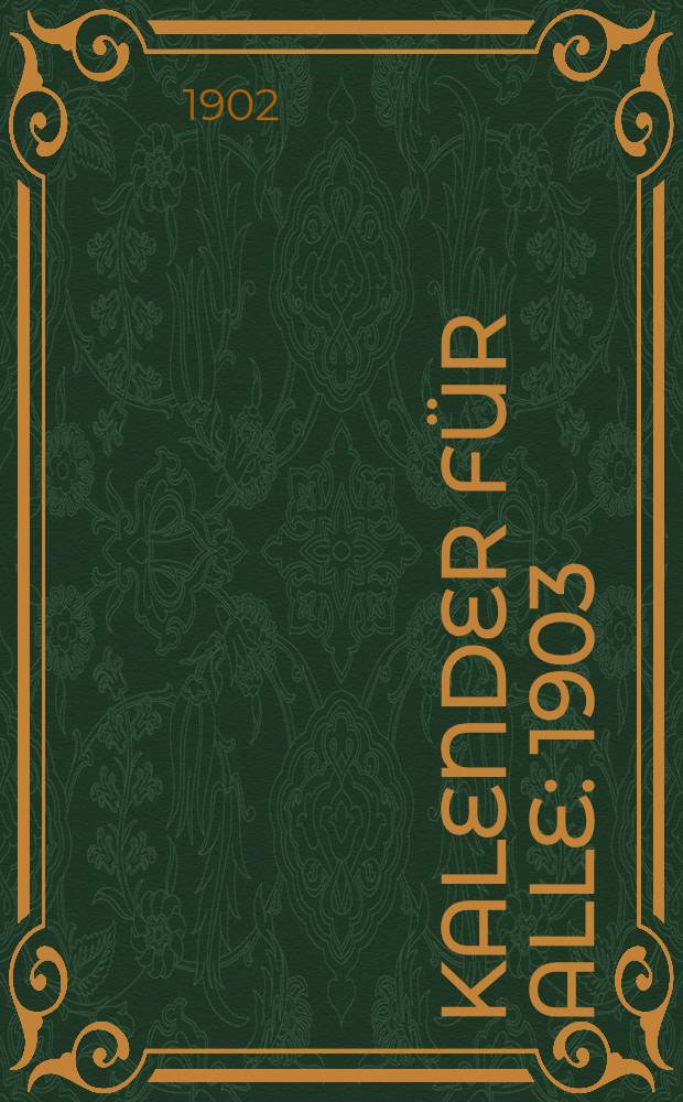 Kalender für Alle : 1903