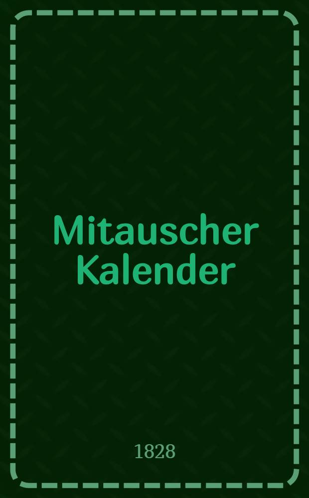 Mitauscher Kalender