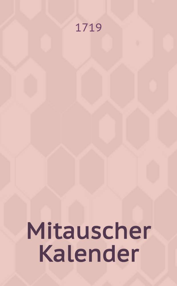 Mitauscher Kalender