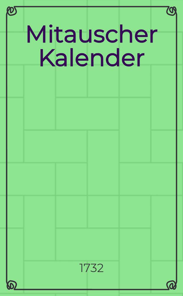 Mitauscher Kalender