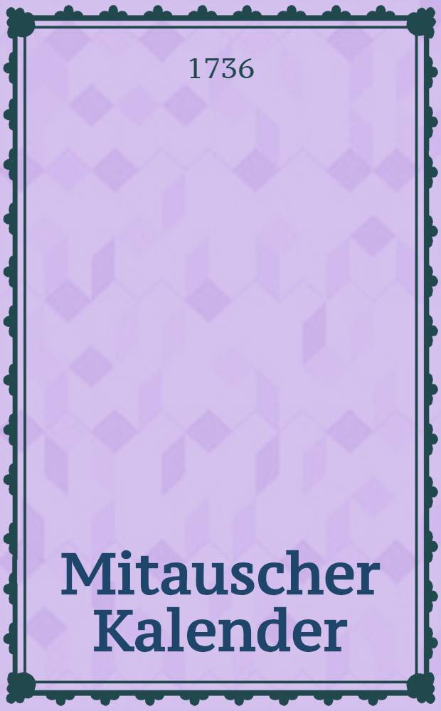 Mitauscher Kalender