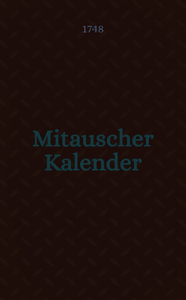 Mitauscher Kalender