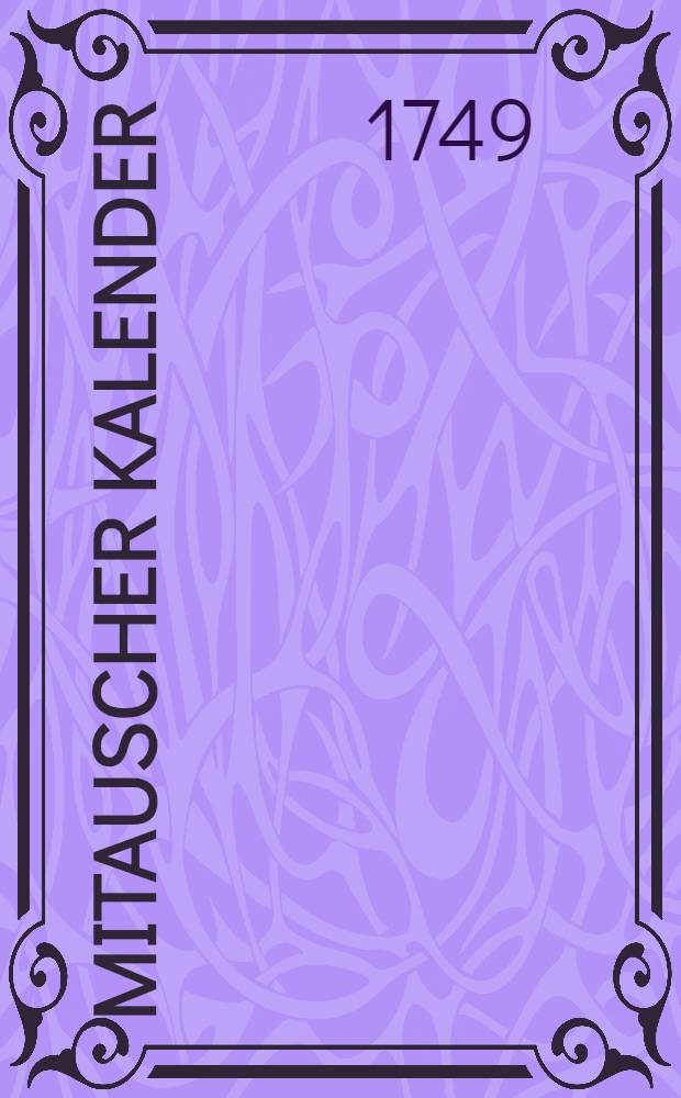 Mitauscher Kalender