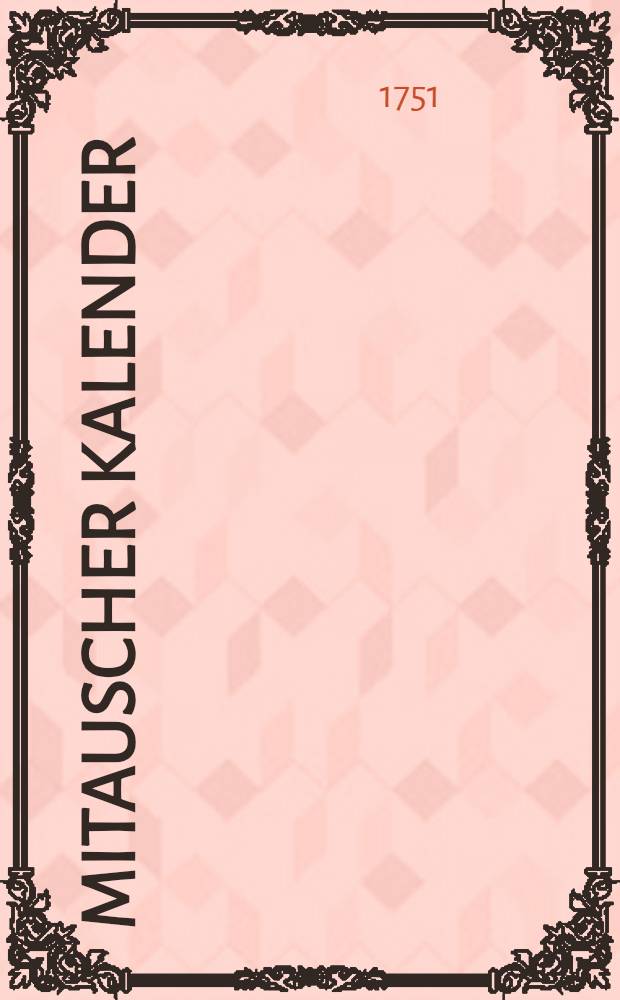 Mitauscher Kalender