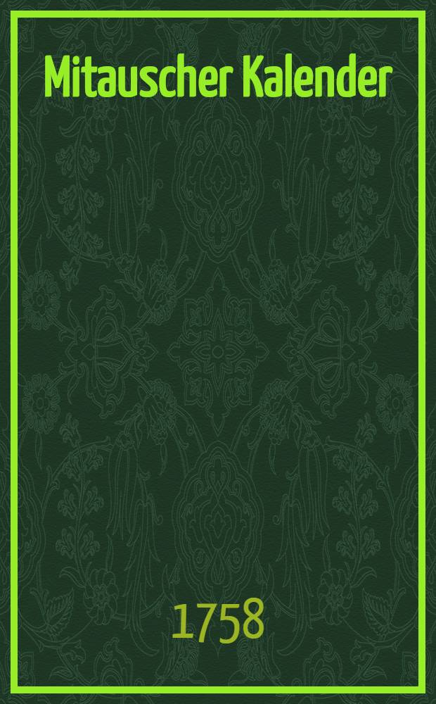 Mitauscher Kalender