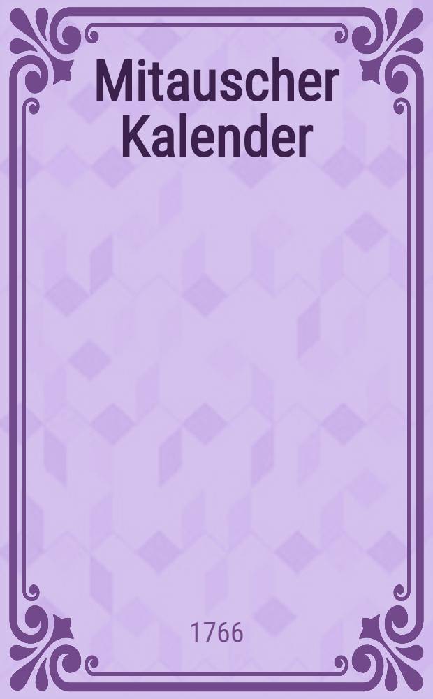 Mitauscher Kalender
