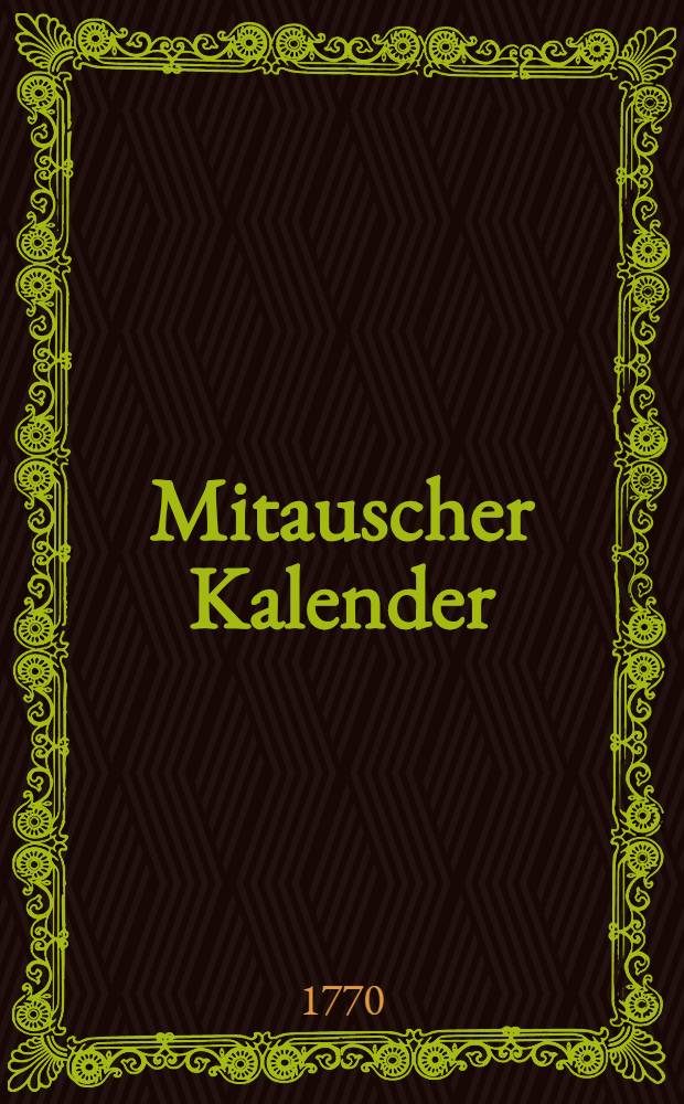 Mitauscher Kalender