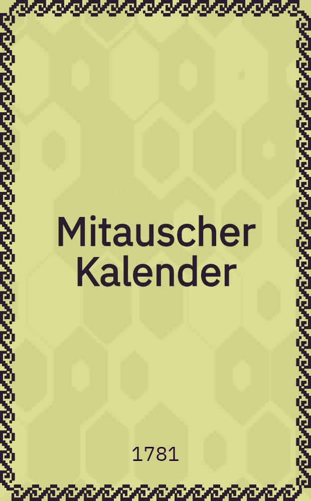 Mitauscher Kalender
