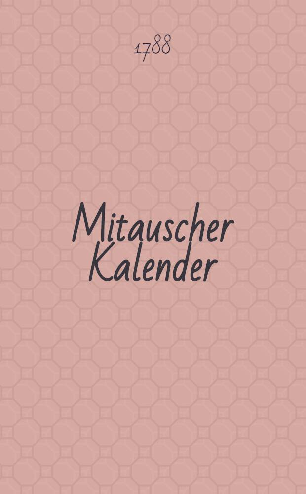 Mitauscher Kalender