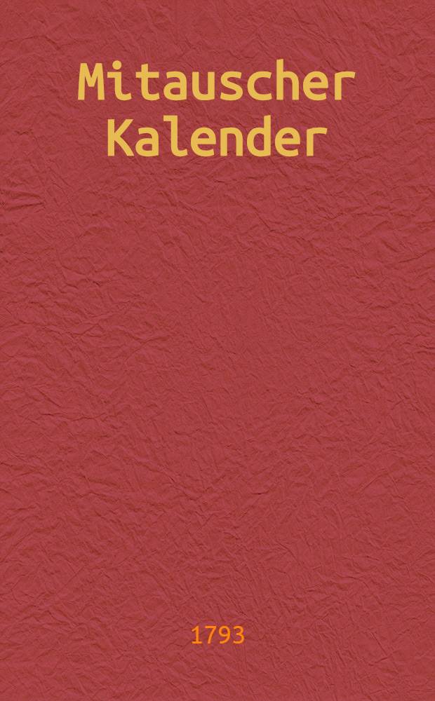Mitauscher Kalender