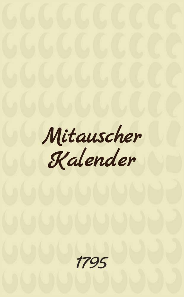 Mitauscher Kalender