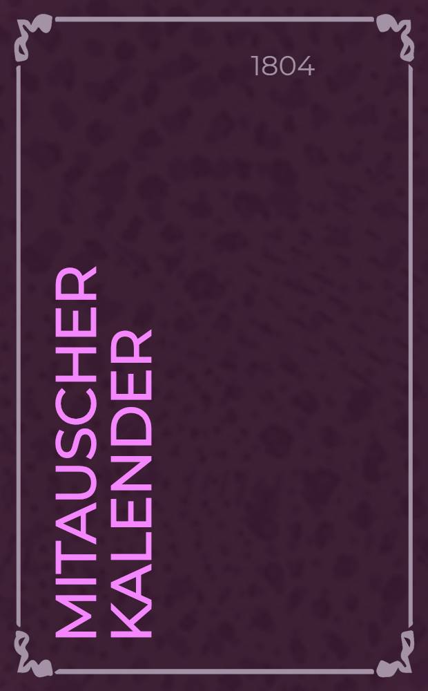 Mitauscher Kalender