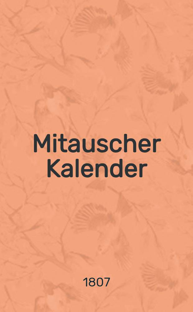Mitauscher Kalender