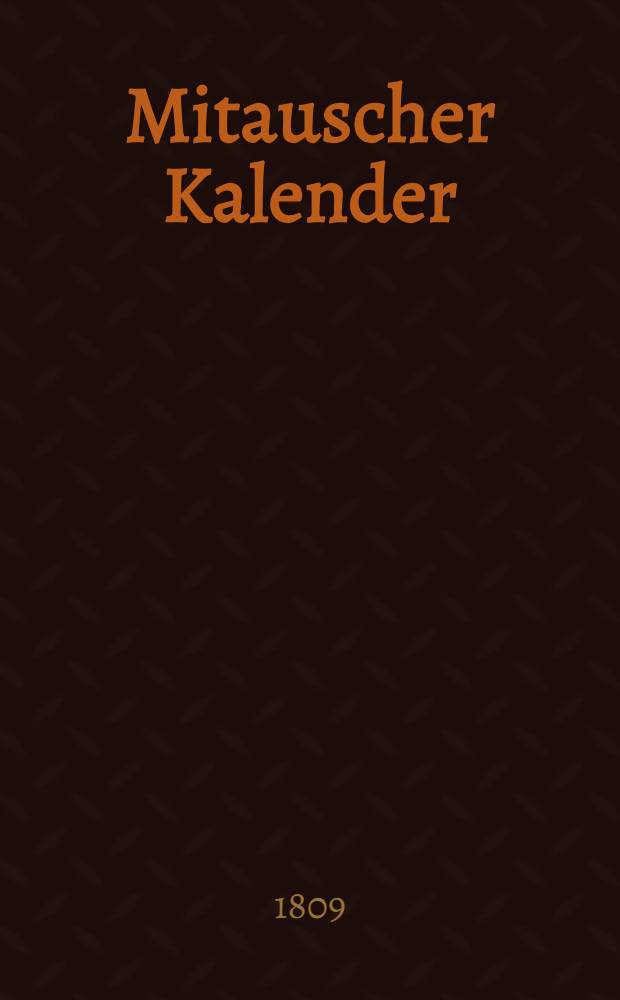 Mitauscher Kalender