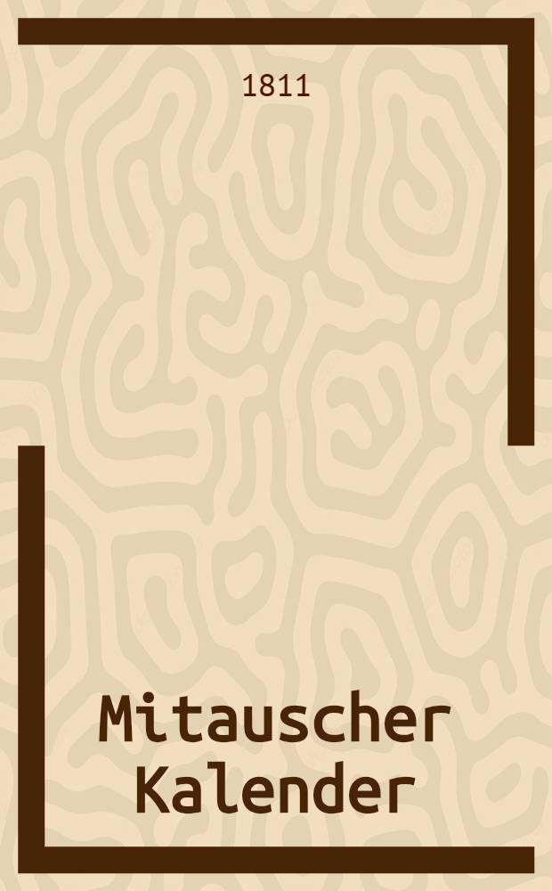 Mitauscher Kalender