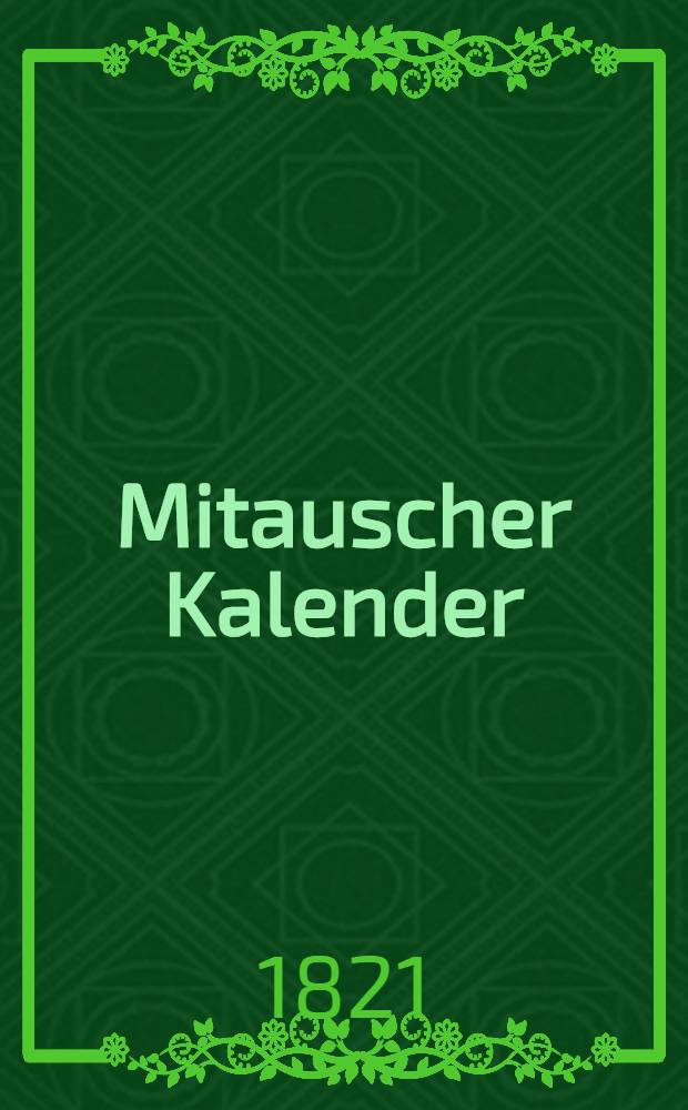 Mitauscher Kalender