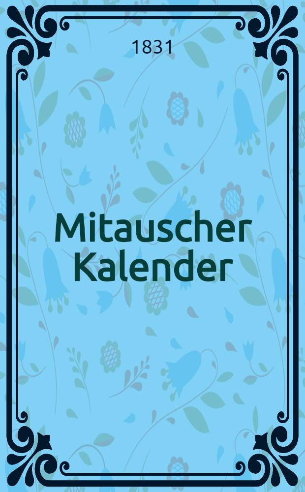 Mitauscher Kalender