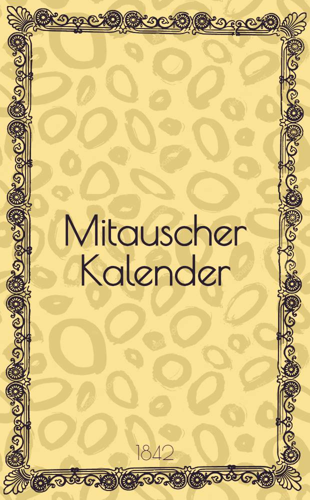 Mitauscher Kalender