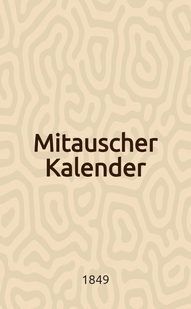 Mitauscher Kalender