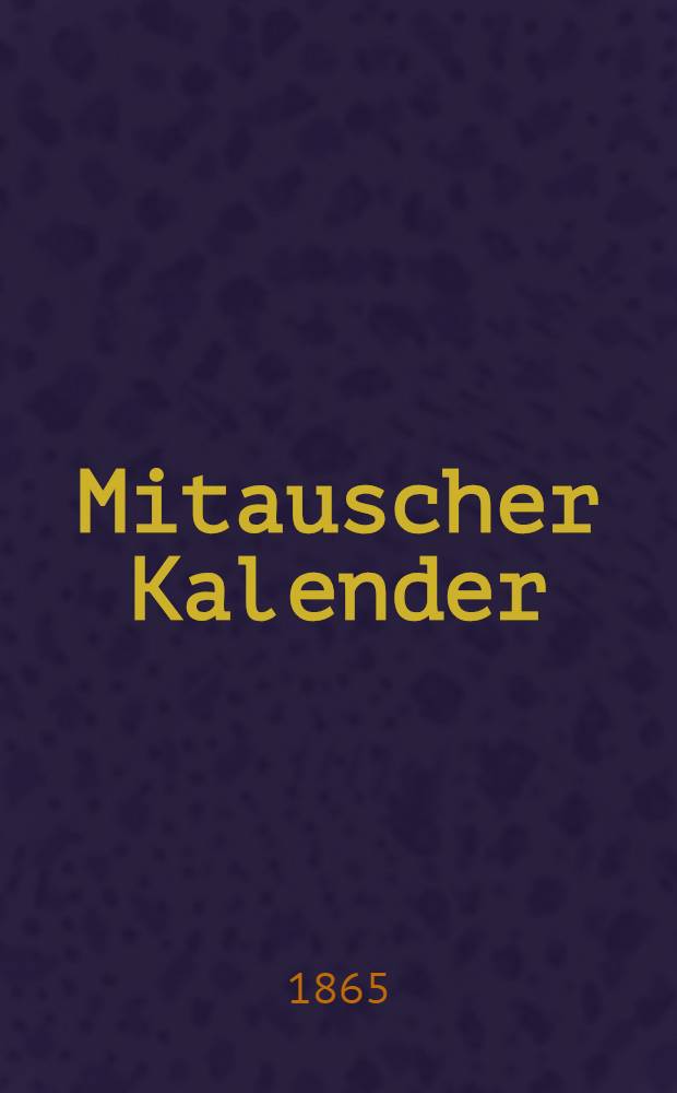 Mitauscher Kalender