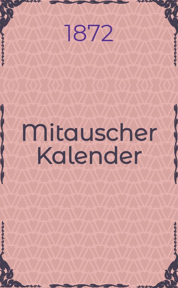 Mitauscher Kalender