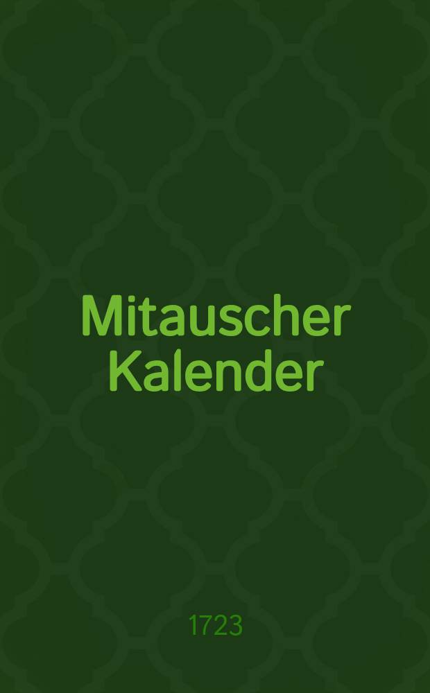 Mitauscher Kalender