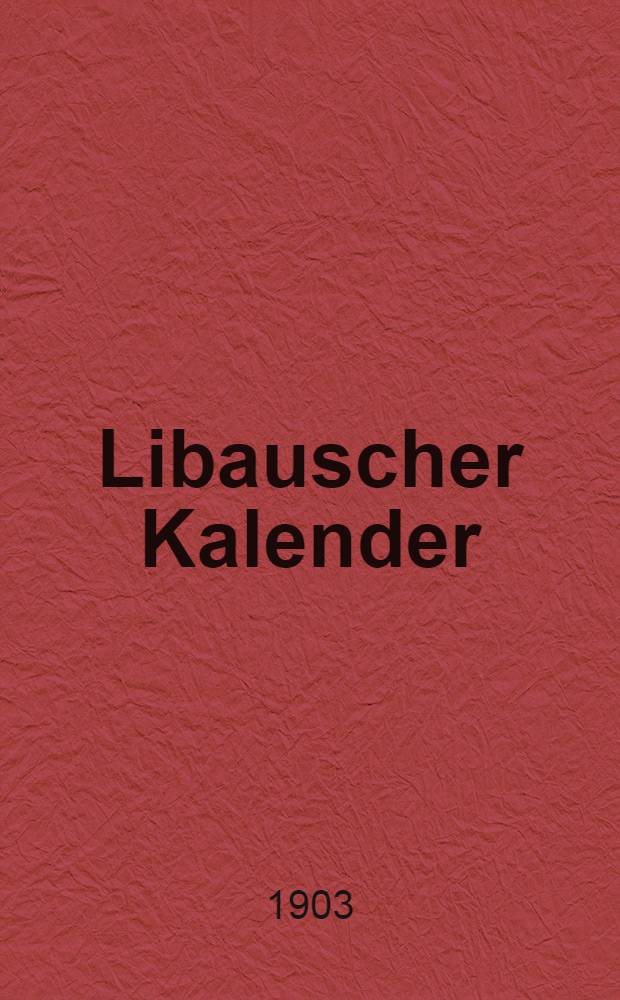 Libauscher Kalender