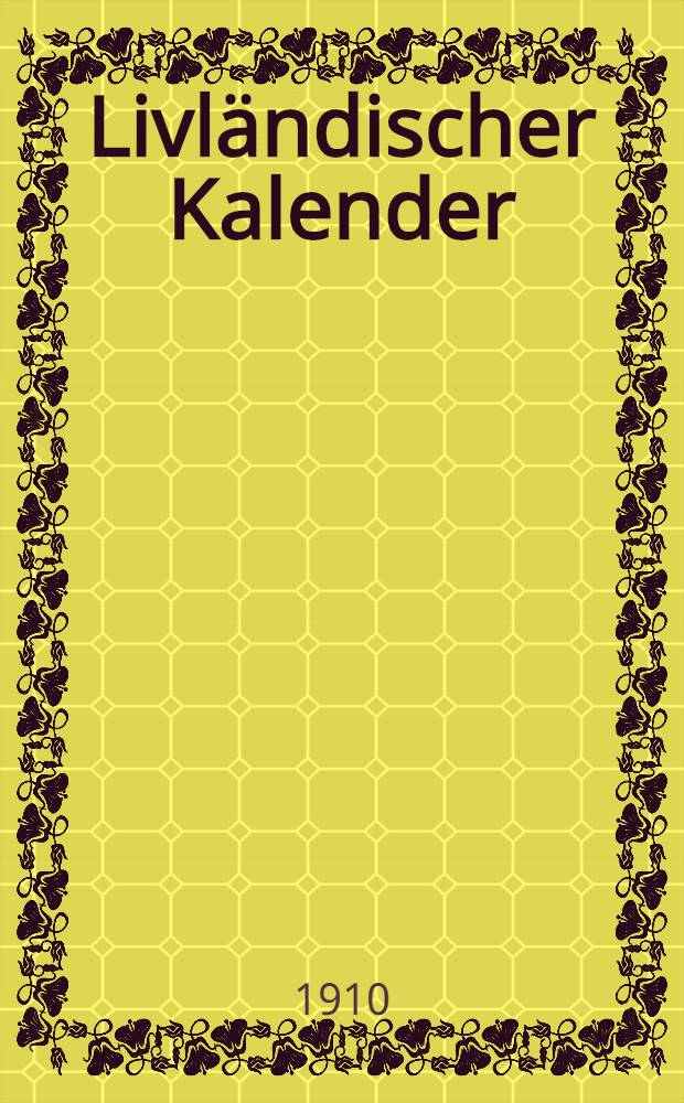 Livländischer Kalender