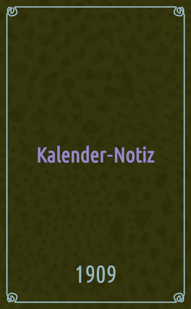 Kalender-Notiz