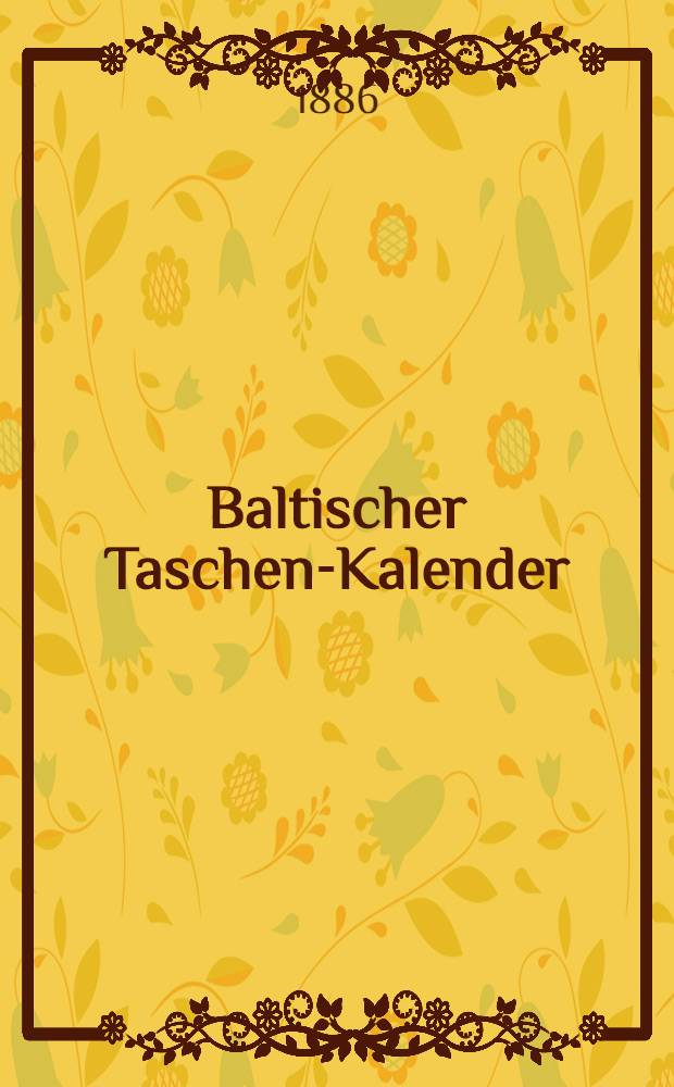 Baltischer Taschen-Kalender