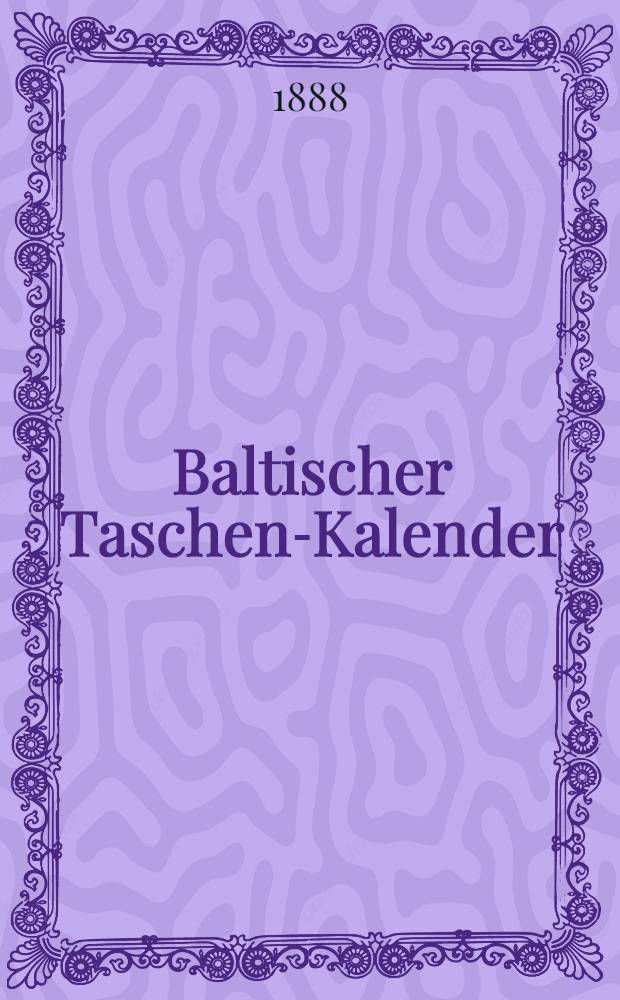 Baltischer Taschen-Kalender