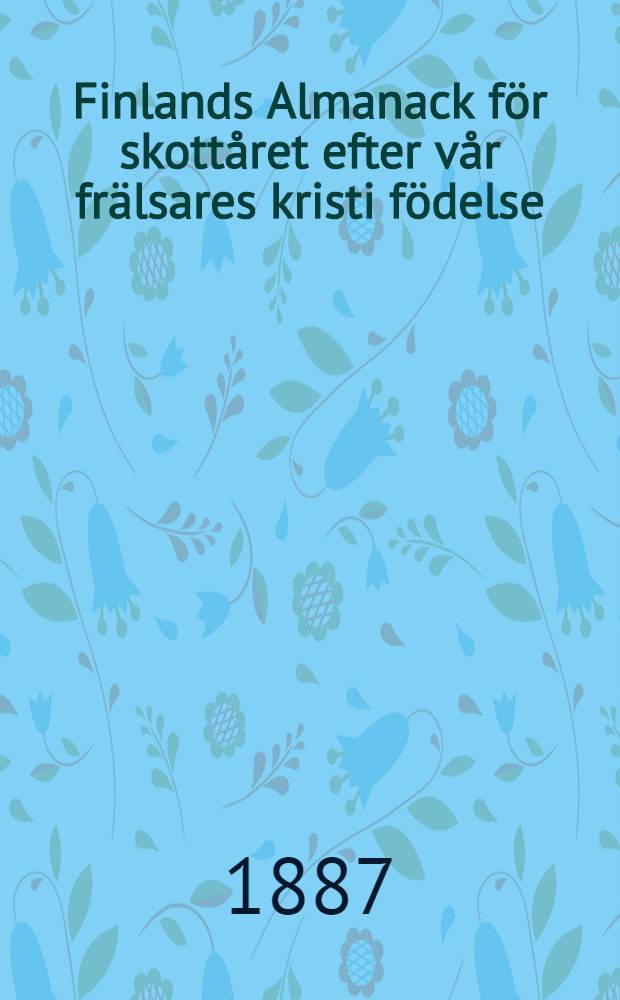 Finlands Almanack för skottåret efter vår frälsares kristi födelse