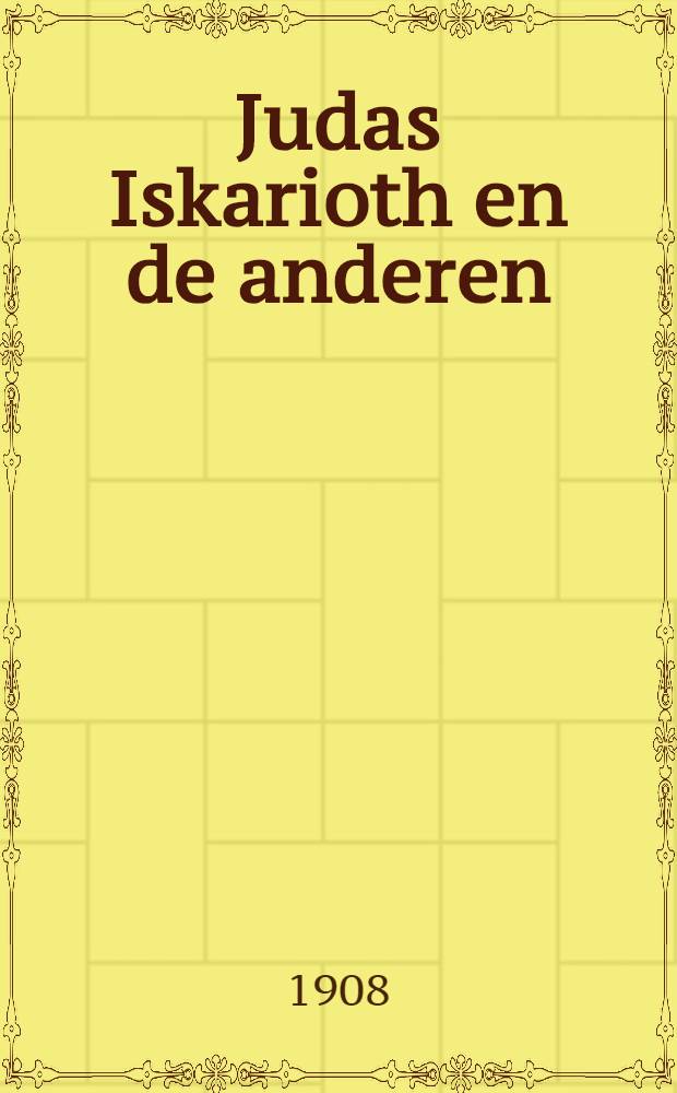 Judas Iskarioth en de anderen