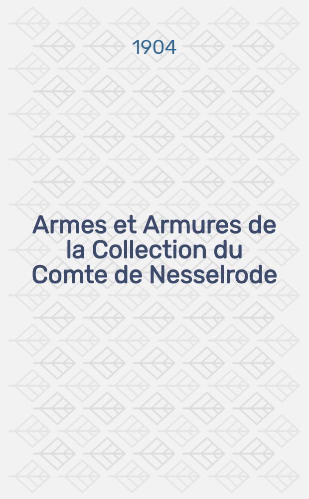 Armes et Armures de la Collection du Comte de Nesselrode