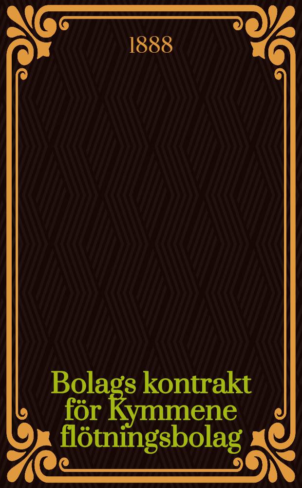 Bolags kontrakt f&ouml;r Kymmene fl&ouml;tningsbolag