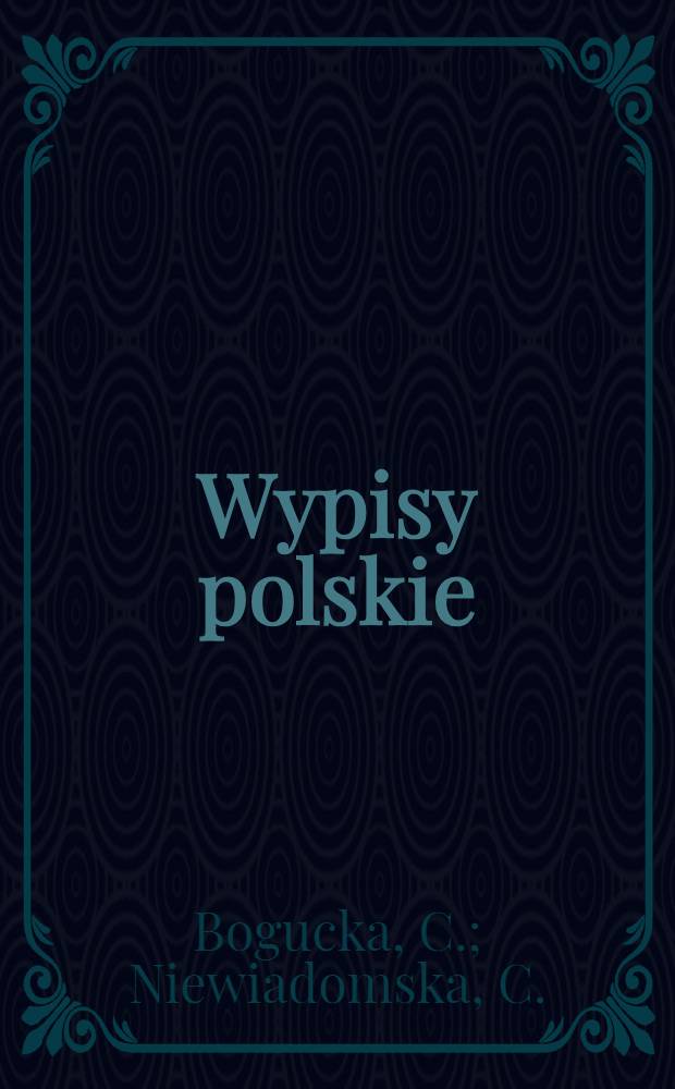 Wypisy polskie