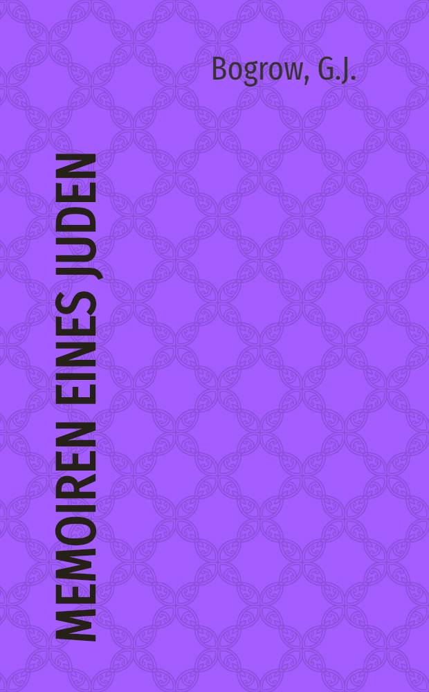 Memoiren eines Juden