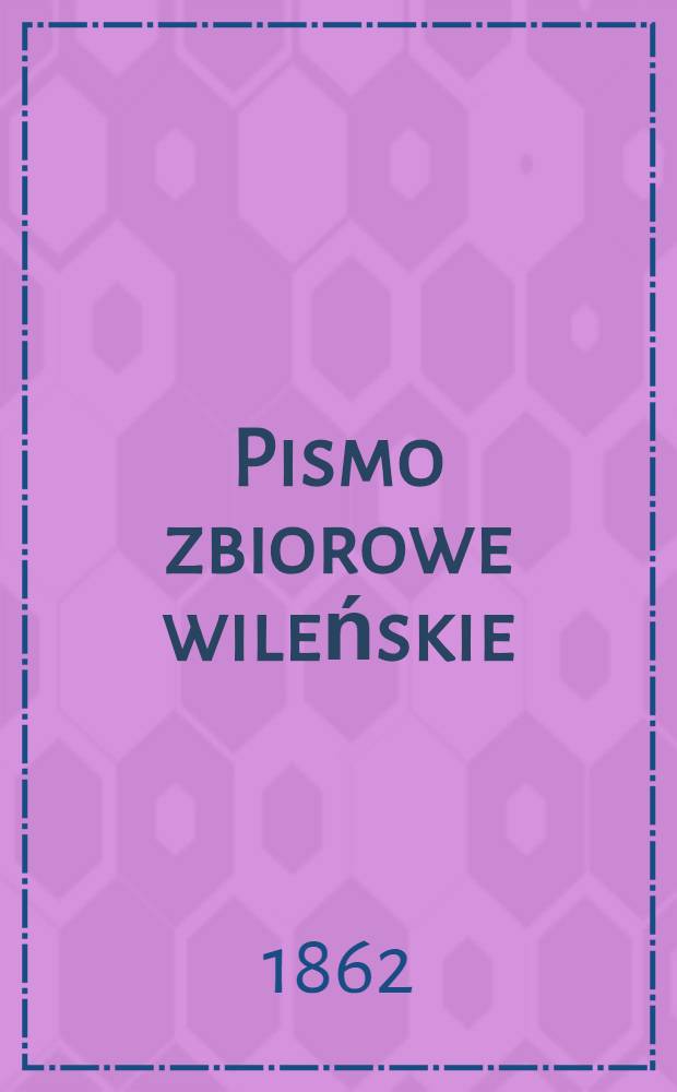 Pismo zbiorowe wileńskie
