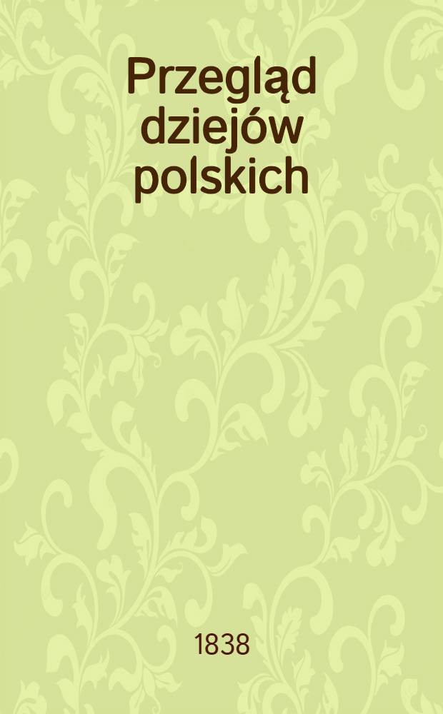 Przegląd dziejów polskich