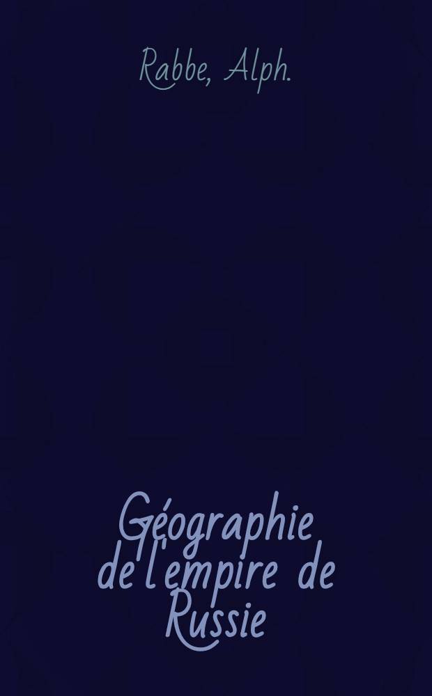 Géographie de l'empire de Russie