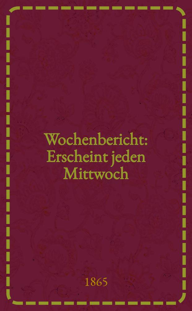 Wochenbericht : Erscheint jeden Mittwoch : Nach der Börse