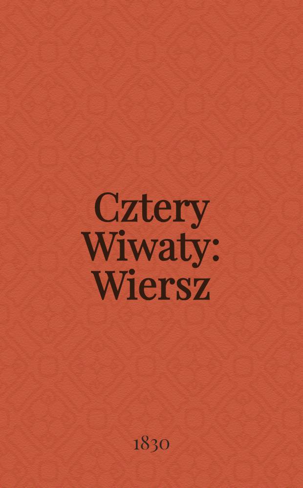 Cztery Wiwaty : Wiersz