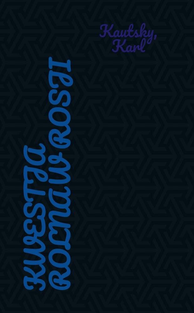 Kwestja rolna w Rosji