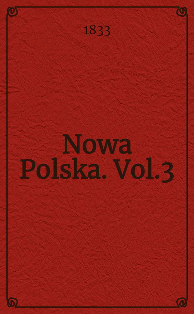 Nowa Polska. Vol.3
