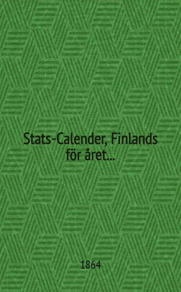 Stats-Calender, Finlands för året ..