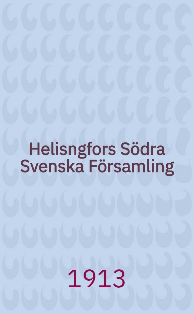 Helisngfors S&ouml;dra Svenska F&ouml;rsamling