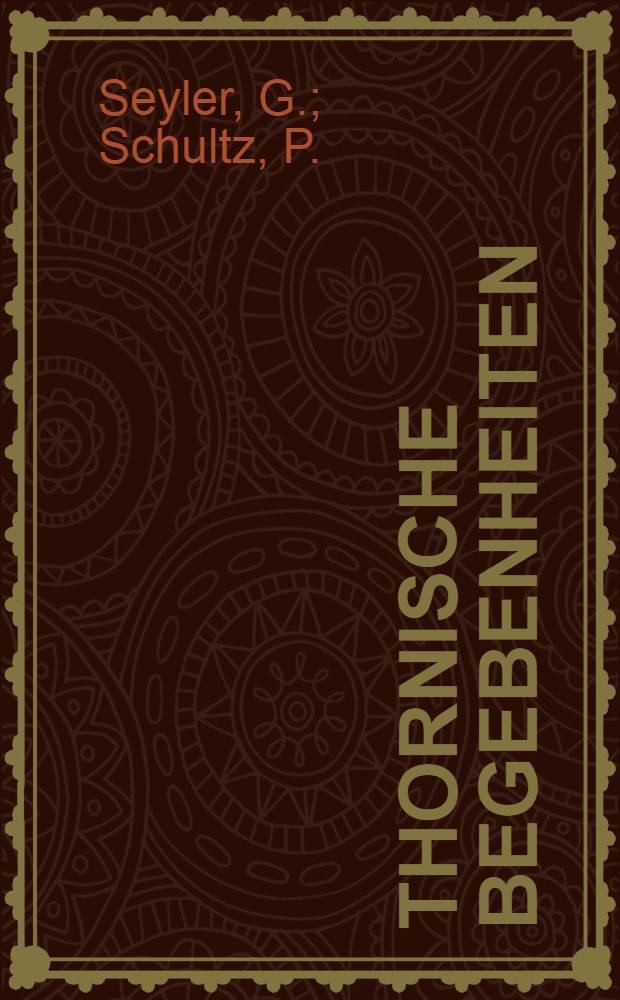 Thornische Begebenheiten