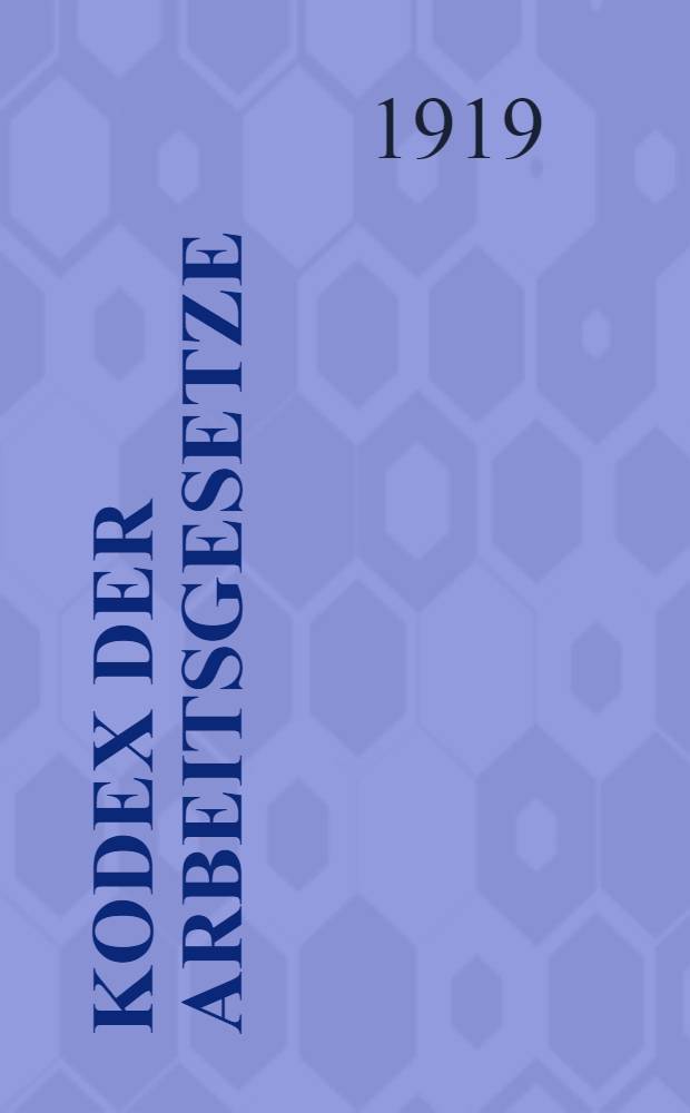 Kodex der Arbeitsgesetze