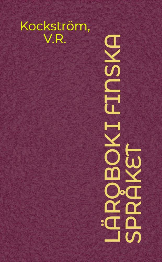L&auml;robok i Finska spr&aring;ket